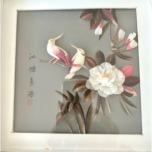 Rare 1950’s Chinese Shadow Box Bird Picture